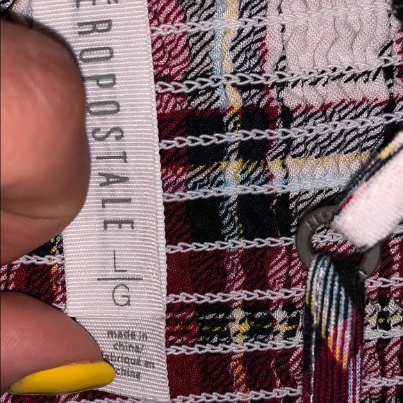 Red flannel print skater dress - Picture 2 of 2